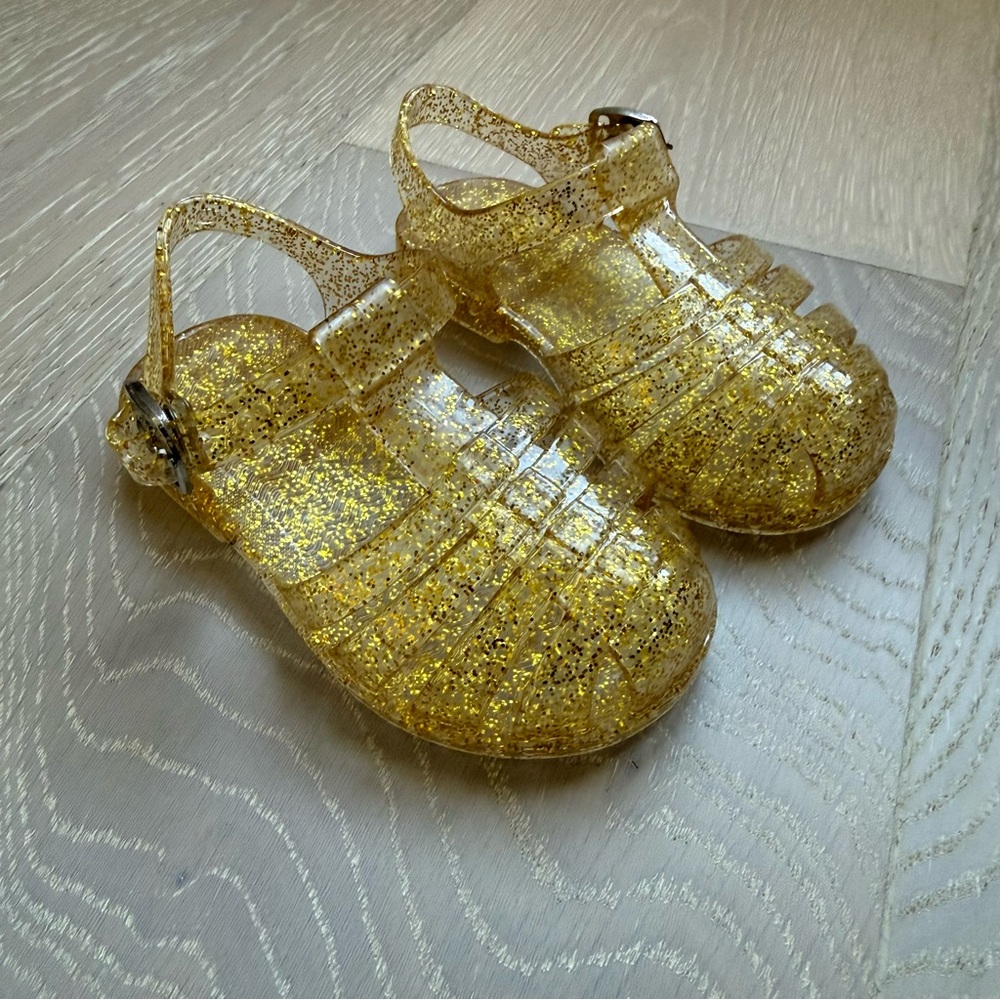 Liewood New Sparkly Gold Girls Jelly Sandals - EU size 21